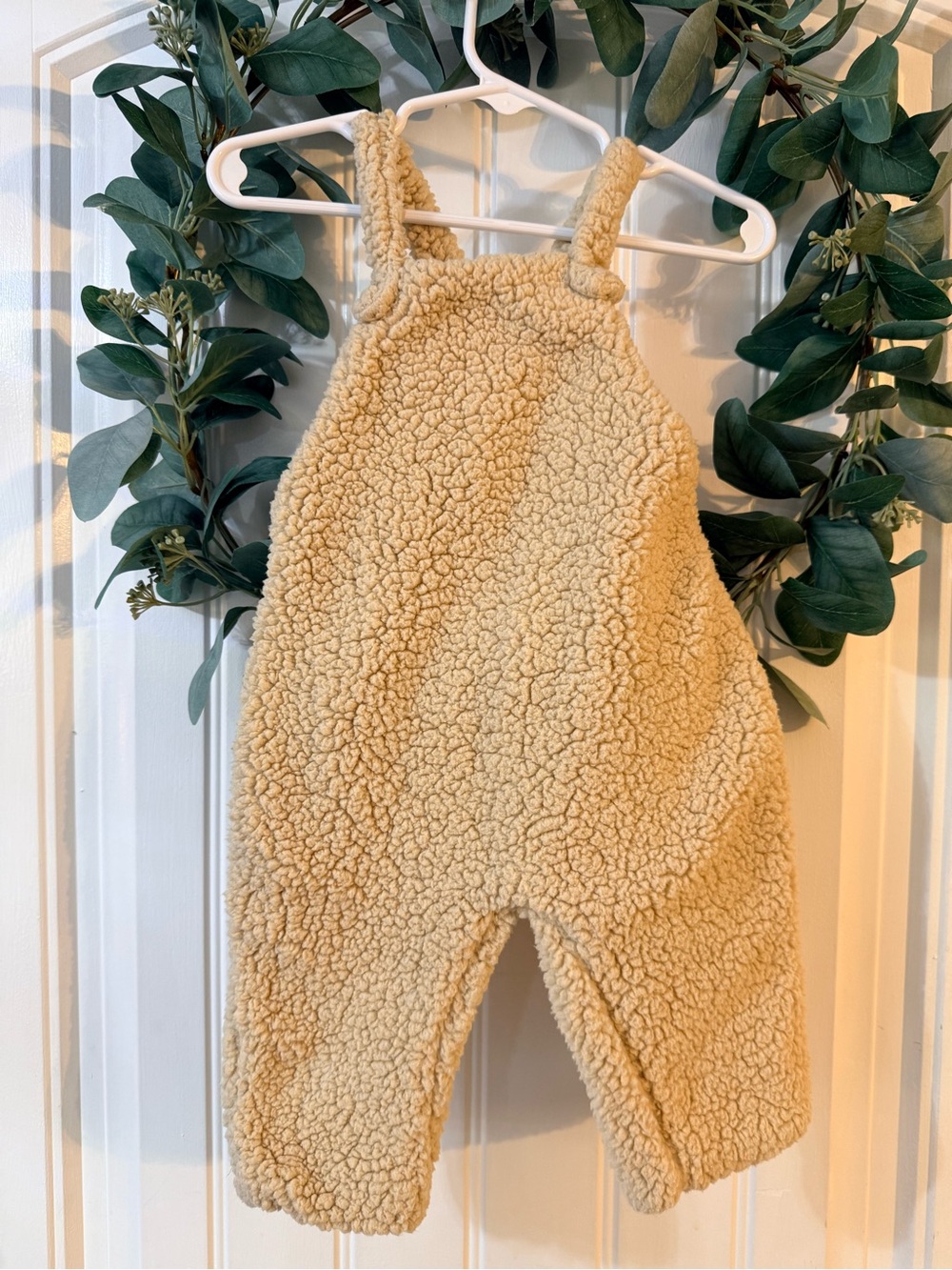 💫4/$25 • Zara Cozy Sherpa Cream Overall Romper